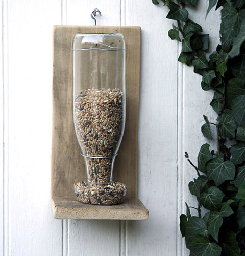 spoon bird feeder savvy housekeeping diy recycle a water bottle and 