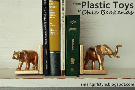 DIY Animal Bookends