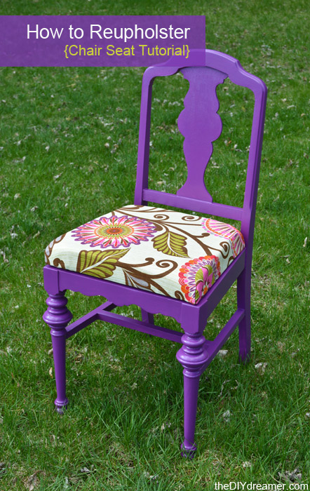 How To Reupholster A Chair Seat The D, How To Reupholster A Chair Cushion