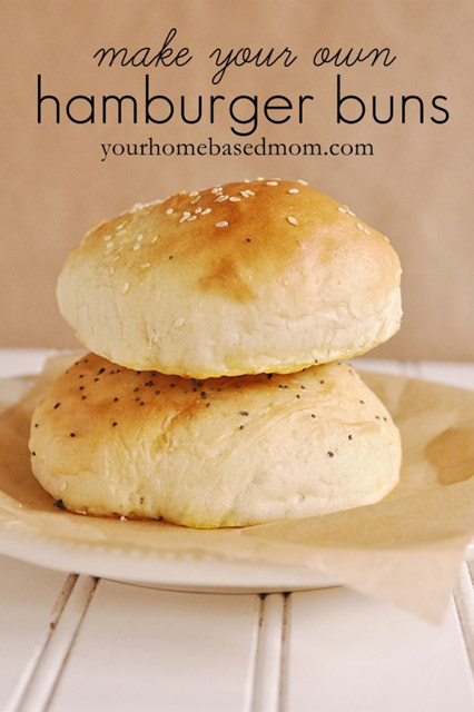 Make your own hamburger buns