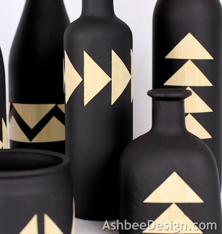 Up-cycled Bottles Creations
