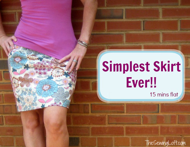 Simplest Skirt Ever - Super Easy Tutorial