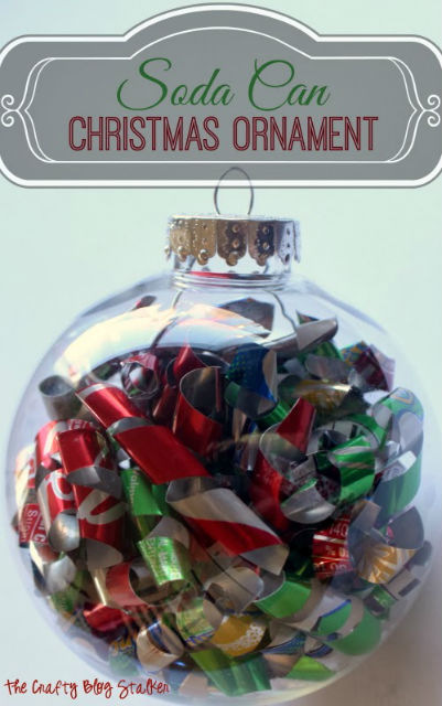 How to transform a Soda Can into a Christmas Ornament