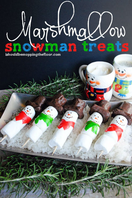 Snowman Marshmallow Treats