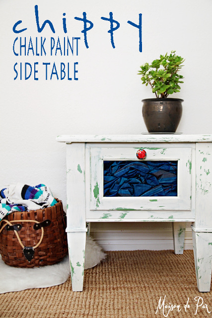 Chippy Paint Side Table