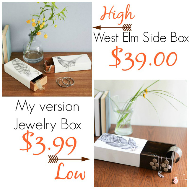 Jewelry Slide Box - West Elm Knock-off