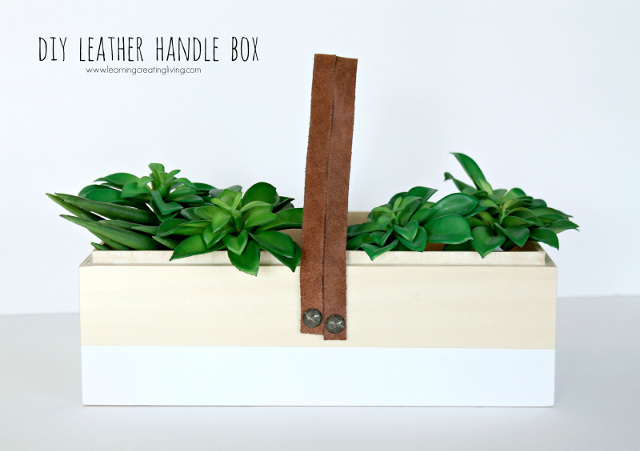 DIY Leather Handle Box
