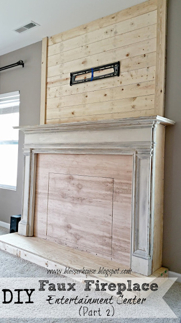 DIY Faux Fireplace for Under $600 - The Big Reveal - Bless'er House