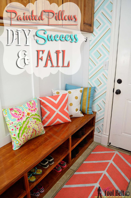 Painted Pillows and Fabric