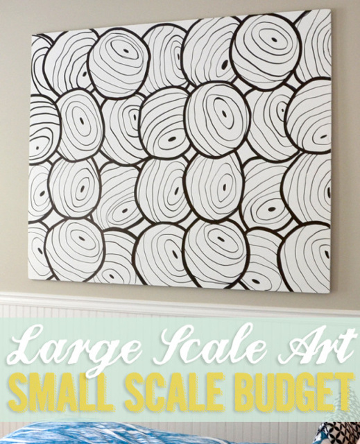 DIY Large Scale Art on a Small Budget
