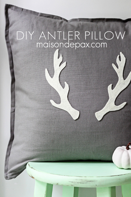 DIY Antler Pillow