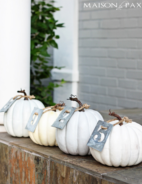 House Number Pumpkins
