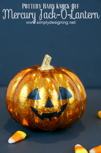 Mercury Jack-O-Lantern Pottery Barn Knock-off
