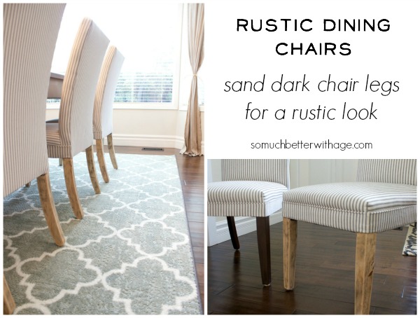 DIY Rustic Dining Chairs