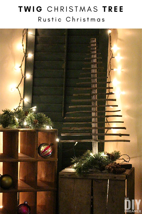 Decorative Twig Christmas Tree - EASY and FREE to make!!
