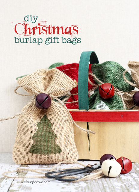 DIY Burlap Gift Bags