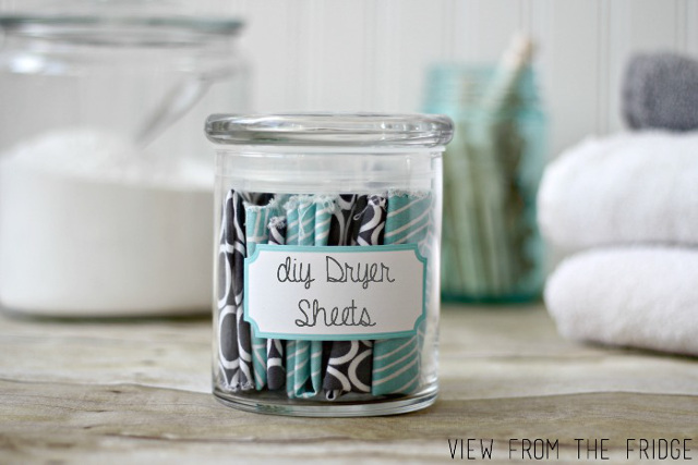 DIY Homemade Dryer Sheets. Learn how to make your own with this recipe.