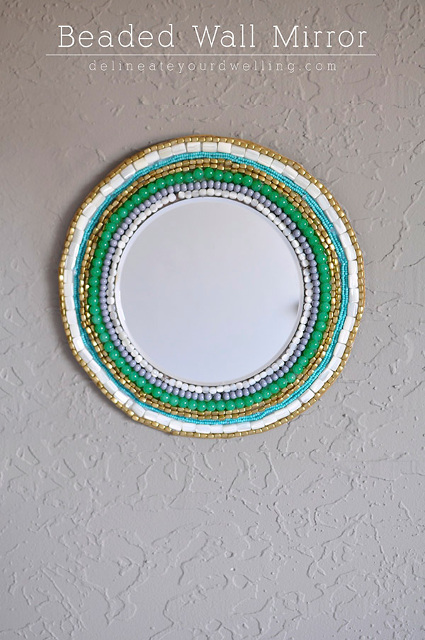 Beaded Wall Mirror