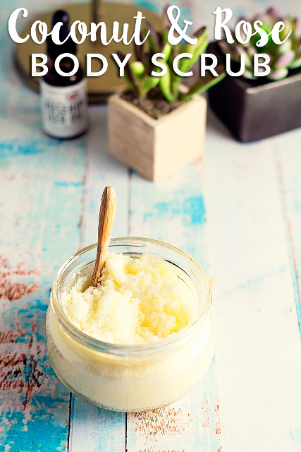 DIY Coconut & Rose Body Scrub