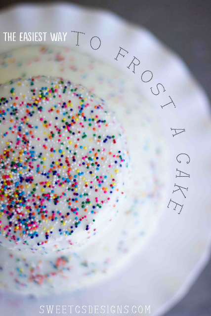 The Easiest Way to Frost a Cake Ever
