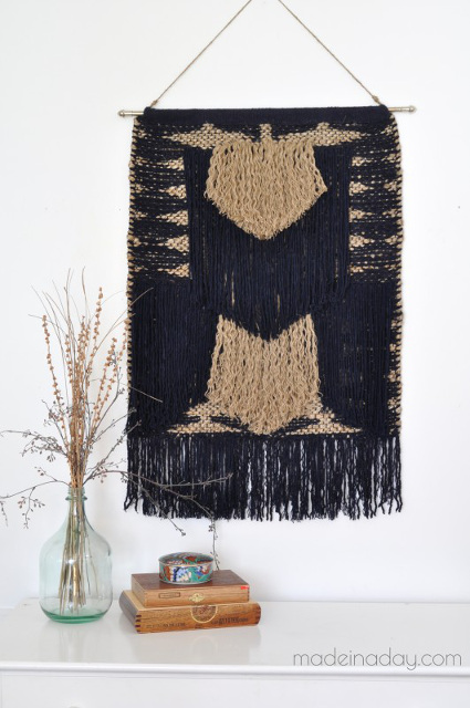 DIY Large Tapestry No Weave