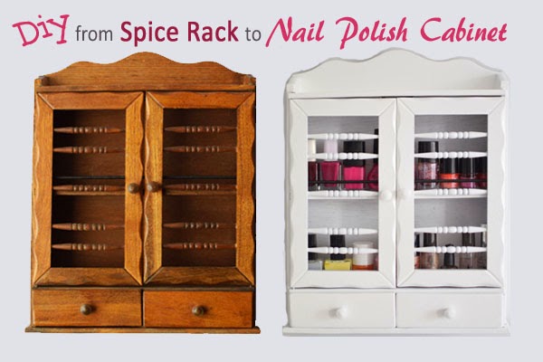 From Spice Rack to Nail Polish Cabinet