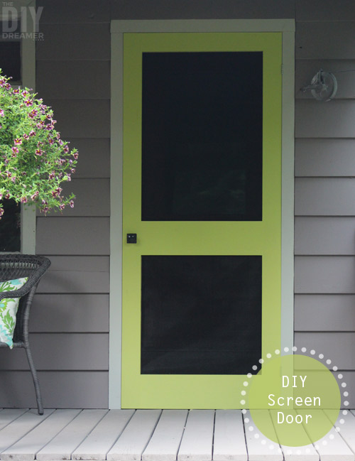 Add A Punch Of Color To A Porch Diy Screen Door