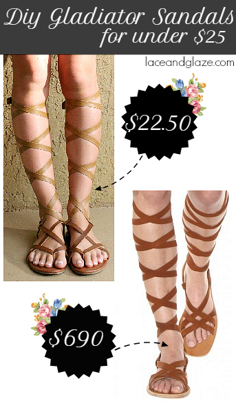 DIY Gladiator Sandals