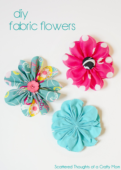 Simple 5 Inch Fabric Flower Tutorial
