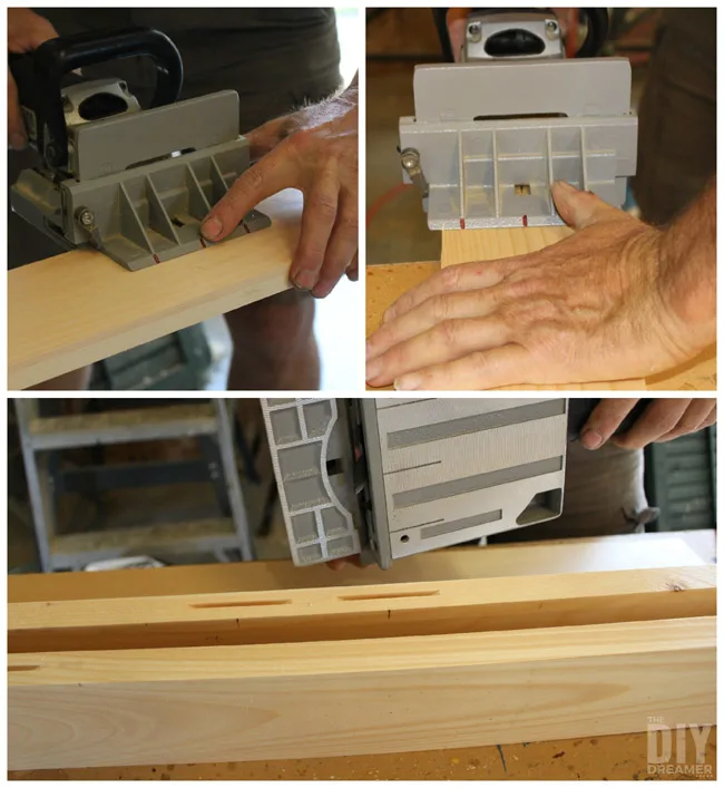 Using a plate joiner.