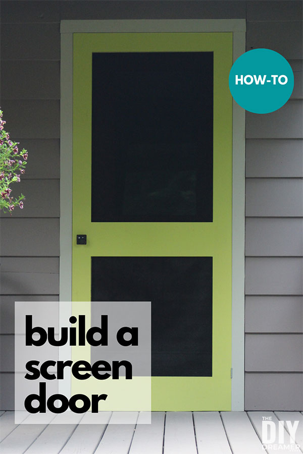 How to build a wood screen door Builders Villa