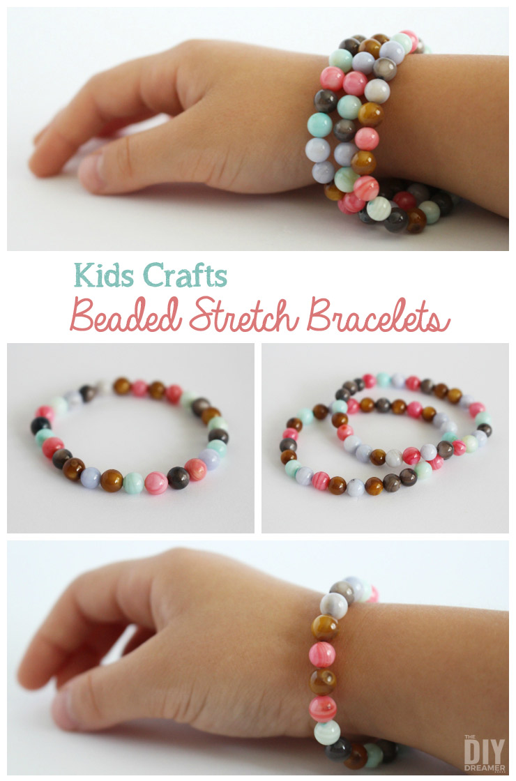 making bracelets with elastic cord