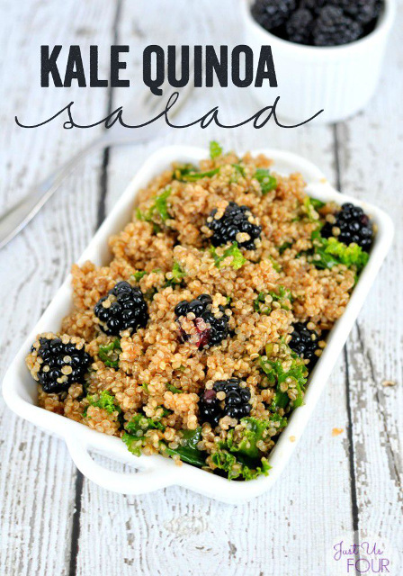 Kale Blackberry Quinoa Salad