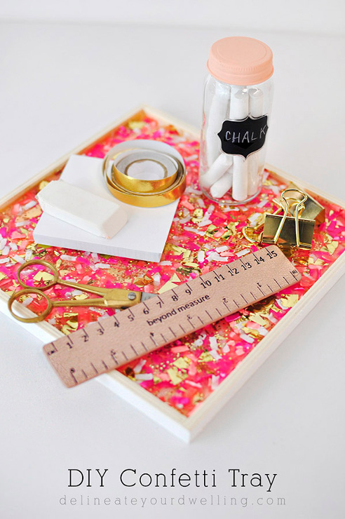 DIY Confetti Tray