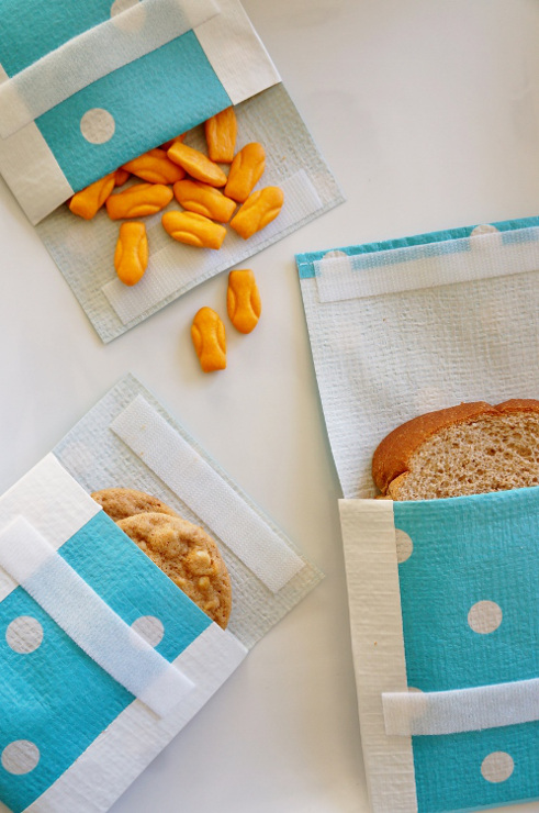 Recycle Bags Turned Reusable Snack Bags