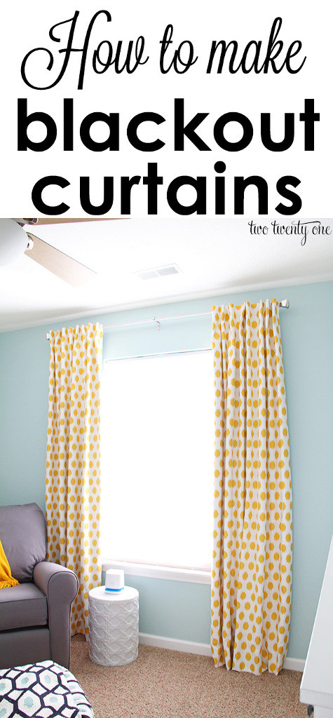 How To Make Blackout Curtains