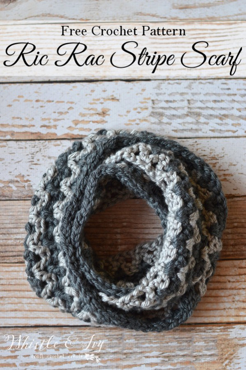 Ric Rac Striped Scarf