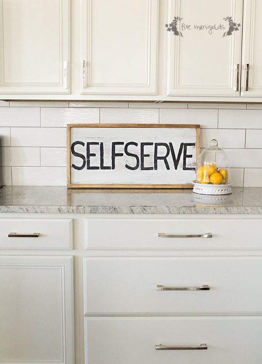 Upcycled Sign Self Serve Only