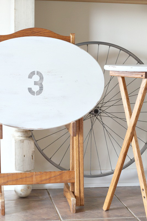 Farmhouse Style TV Tray Tables
