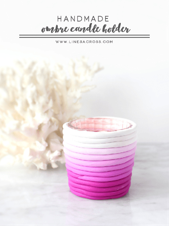 Ombre DIY Candle Holders