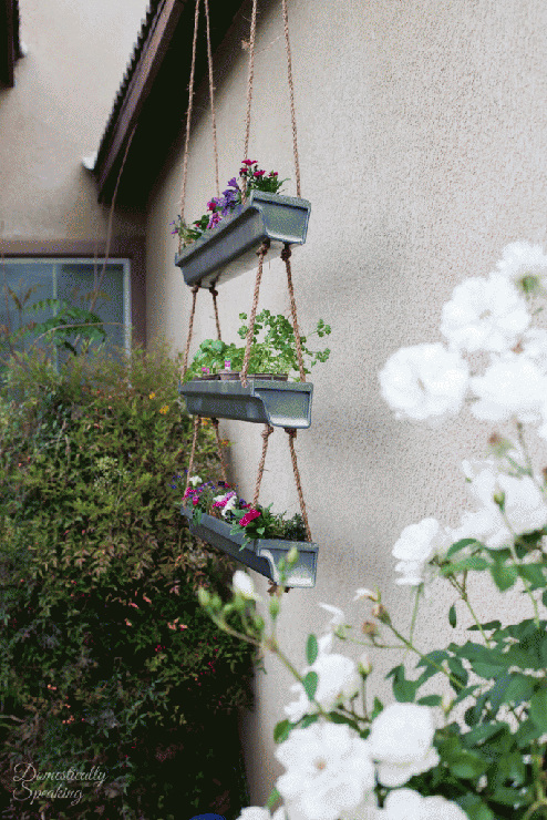 DIY Rustic Industrial Hanging Planter
