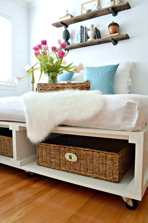 DIY Bed with Storage