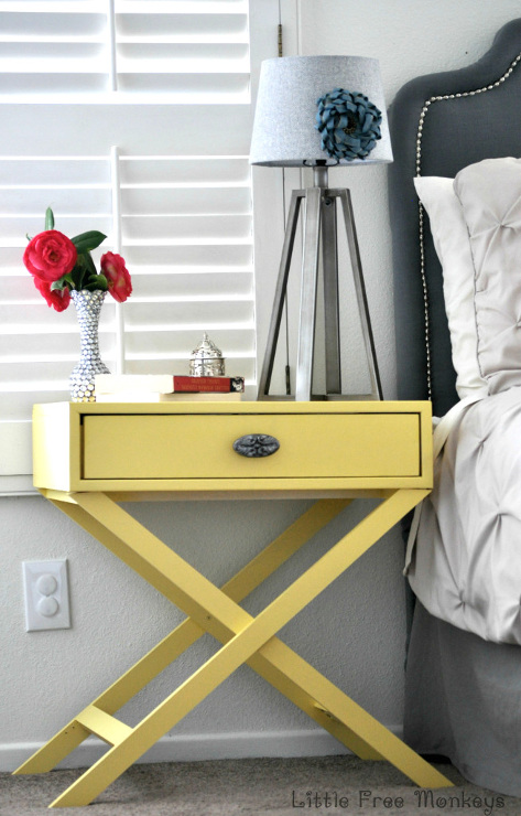 DIY X-base Accent table with Free Plans
