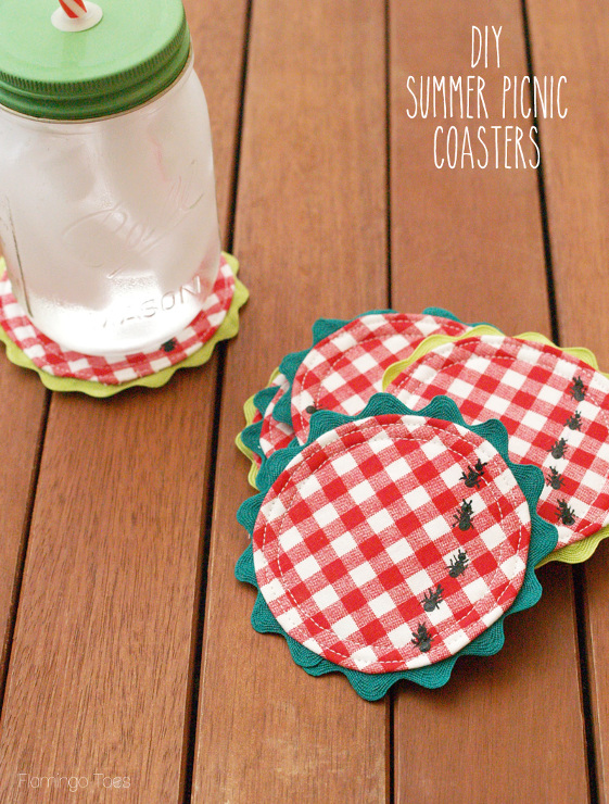 Easy DIY Summer Picnic Coasters