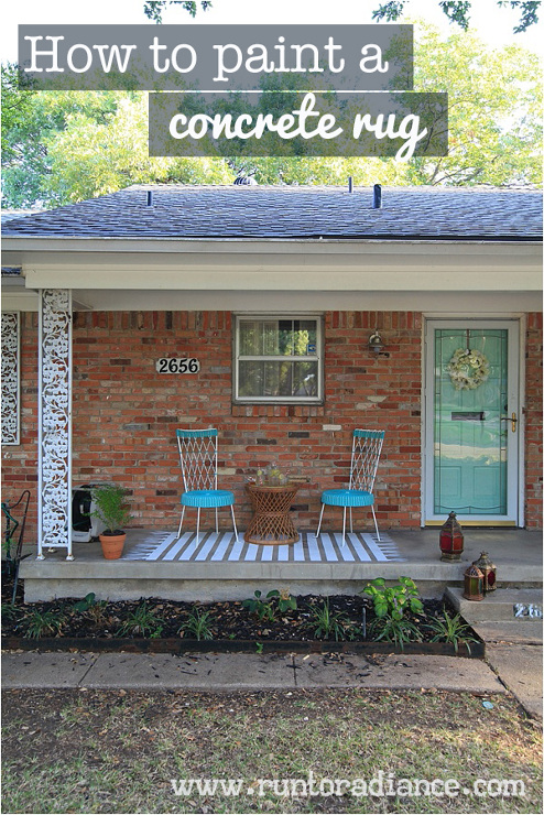How to Paint Concrete &mdash; a Patio Makeover