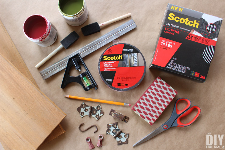 Use all of these supplies to build a Nail-Less, Screw-Less, Glue-Less Birdhouse!