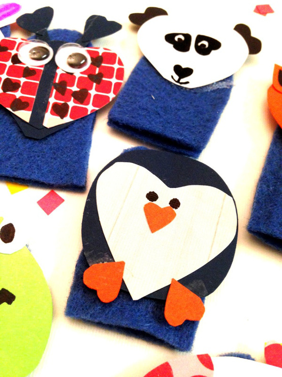 How to Easily Make Valentines Finger Puppets