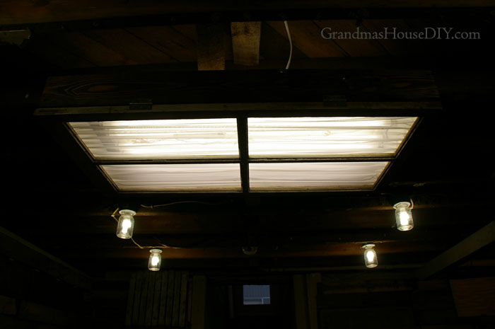 How to DIY a florescent light box cover out of an old window