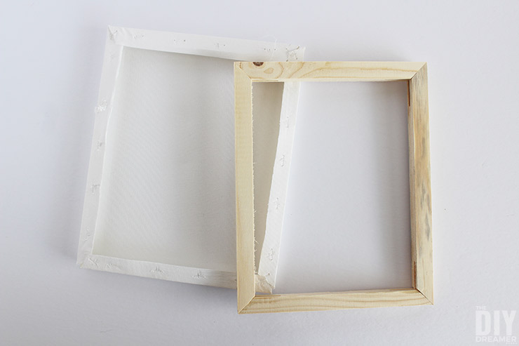 DIY Wood Canvas Frame