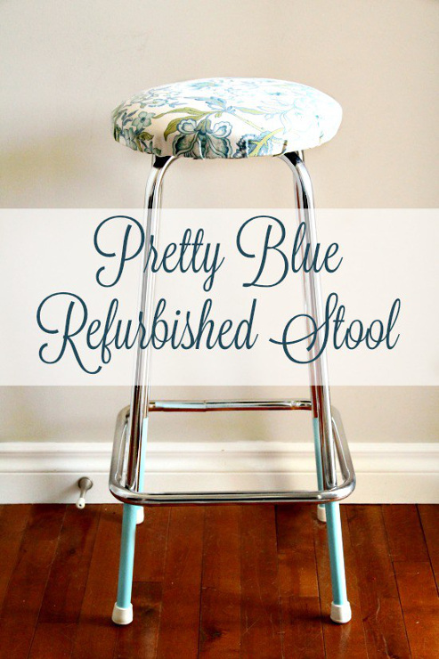Refurbished Stool for the Craft Room